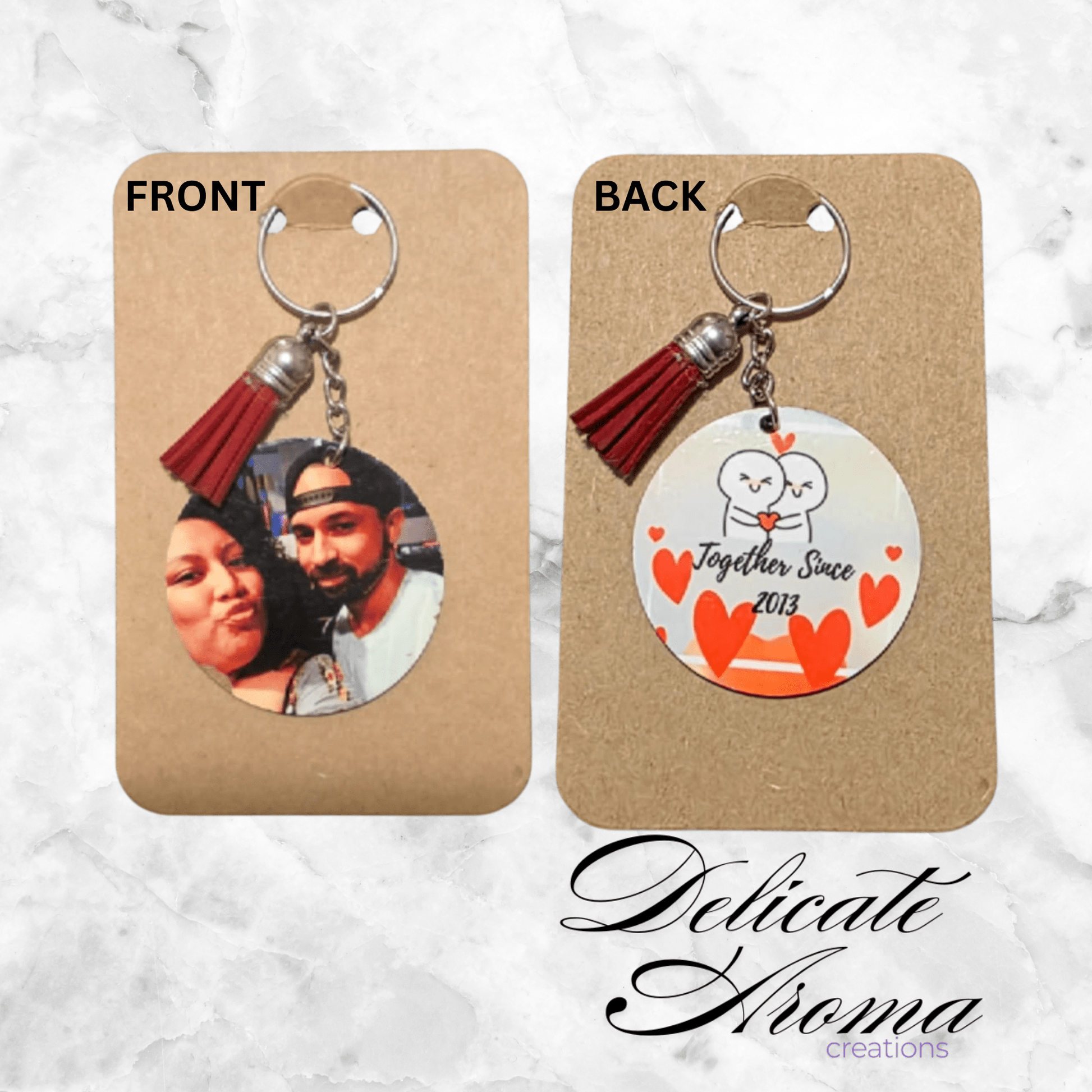 Personalized Keychain - Delicate Aroma Creations