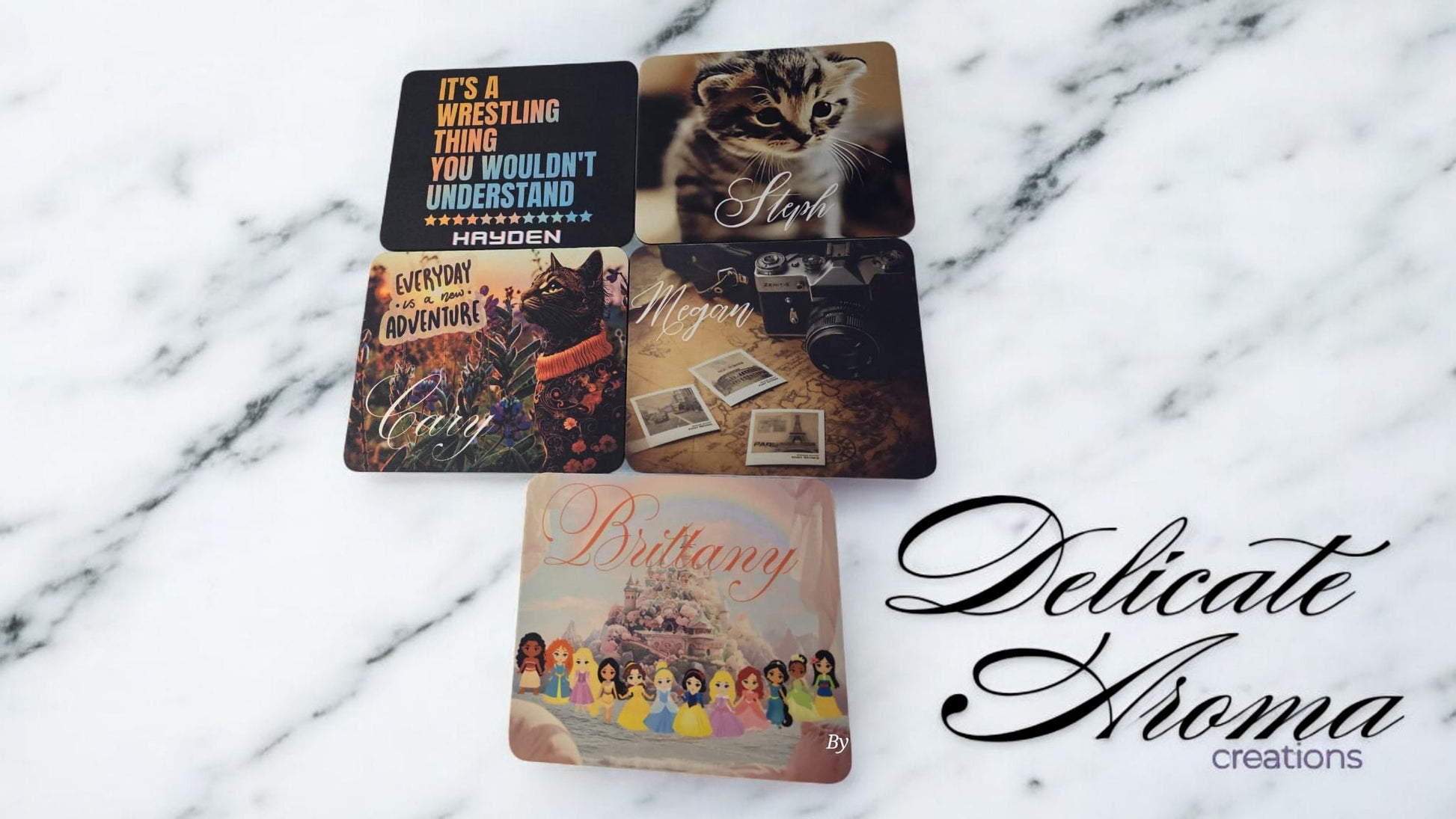 Personalized Mouse Pads - Delicate Aroma Creations