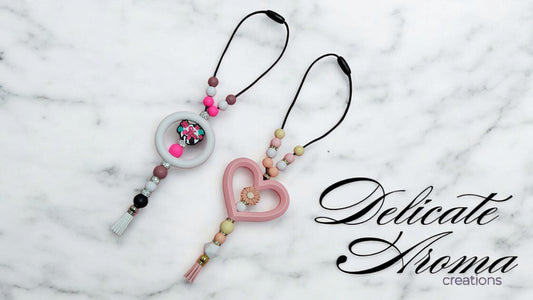 Silicone Beads Car Charms - Delicate Aroma Creations