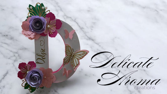 Wooden Letter Frame - Delicate Aroma Creations